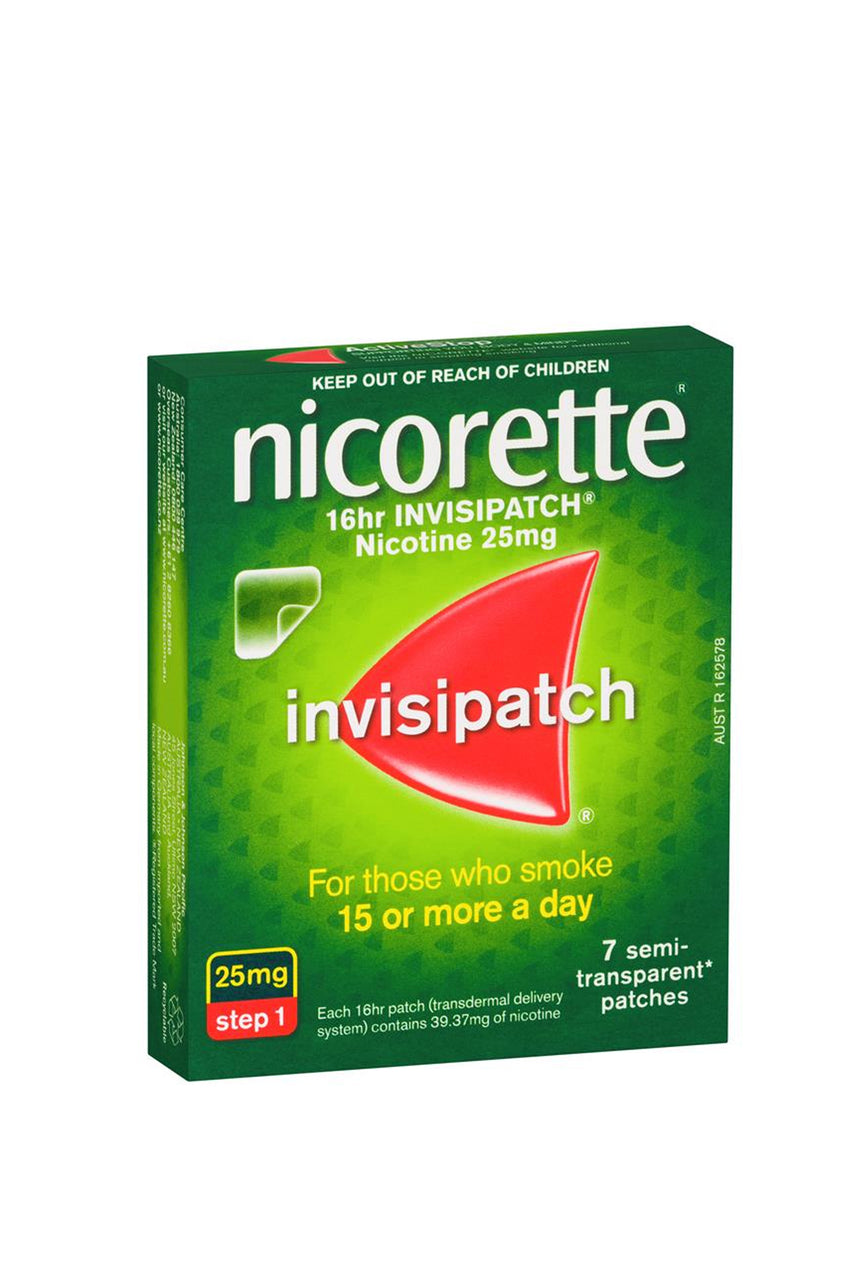 NICORETTE Quit Smoking 16hr Invisipatch Step 1 25mg 7 Pack - Life Pharmacy St Lukes