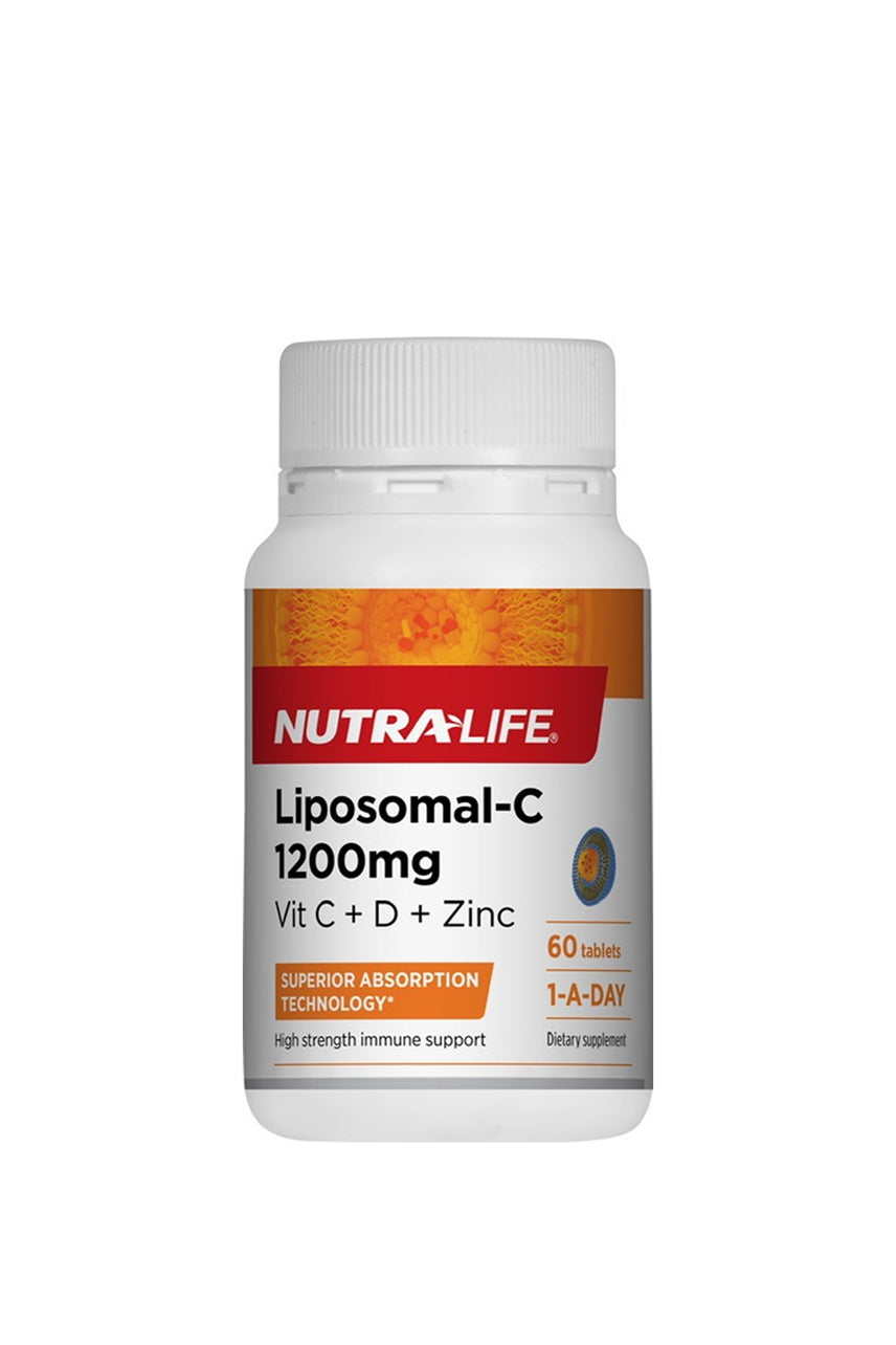 NUTRALIFE Liposomal C 1200mg Vitamin C With Vit D & Zinc 30 Tablets - Life Pharmacy St Lukes