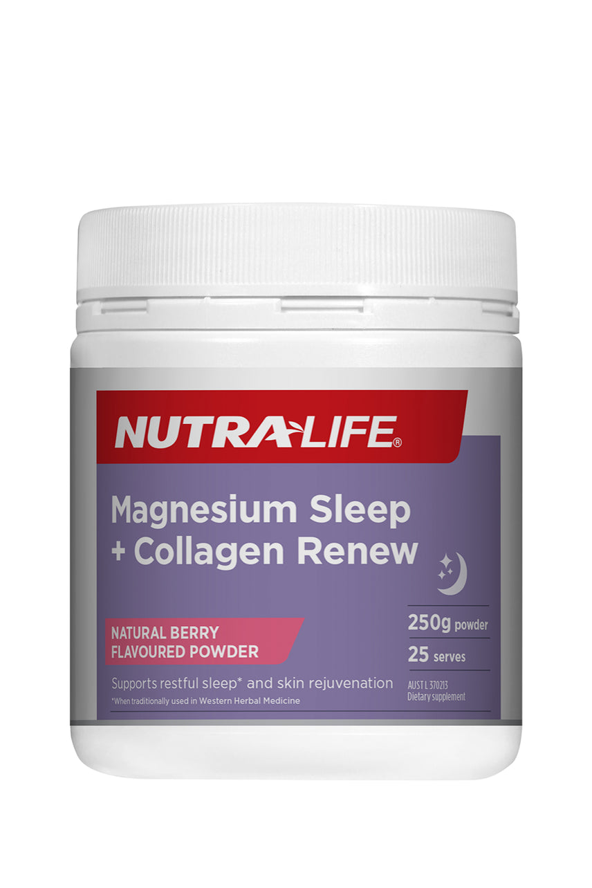 NUTRALIFE Magnesium Deep Sleep + Collagen Renew 250g - Life Pharmacy St Lukes
