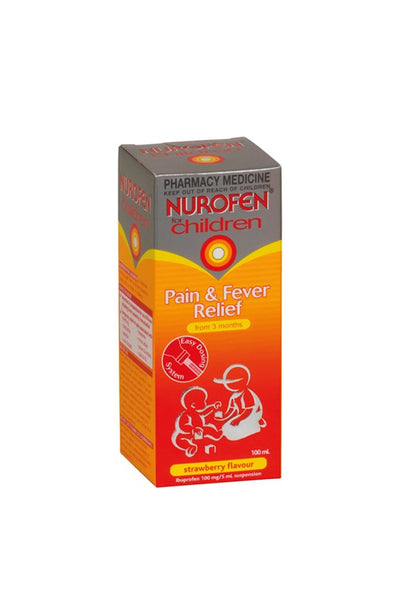 NUROFEN Child 3 Months - 5 years Strawberry 100ml - Life Pharmacy St Lukes