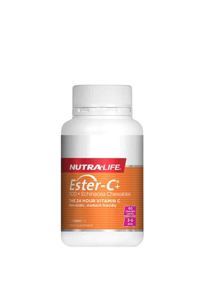 NUTRALIFE Ester C & Echinacea Chewable 60 tablets - Life Pharmacy St Lukes