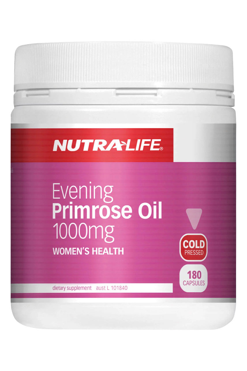 NUTRALIFE Evening Primrose Oil 1000mg 180caps - Life Pharmacy St Lukes