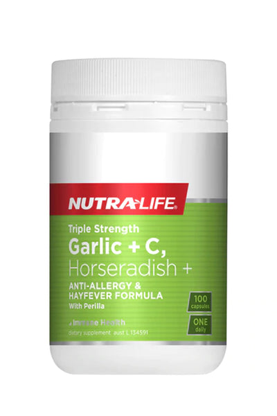 NUTRALIFE Triple Strength Garlic + C Horseradish & Histidine 100s - Life Pharmacy St Lukes