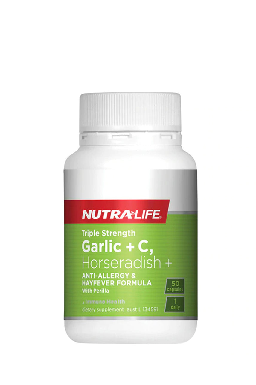 NUTRALIFE Triple Strength Garlic + C Horseradish & Histidine 50s - Life Pharmacy St Lukes