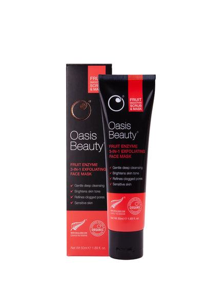 OASIS 3-in-1 Enzyme Exfoliating Face Mask & Scrub 50ml - Life Pharmacy St Lukes