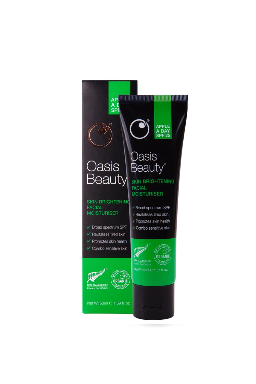 OASIS Apple A Day Skin Brightening Facial Moisturiser SPF 25 PA++ 50ml - Life Pharmacy St Lukes