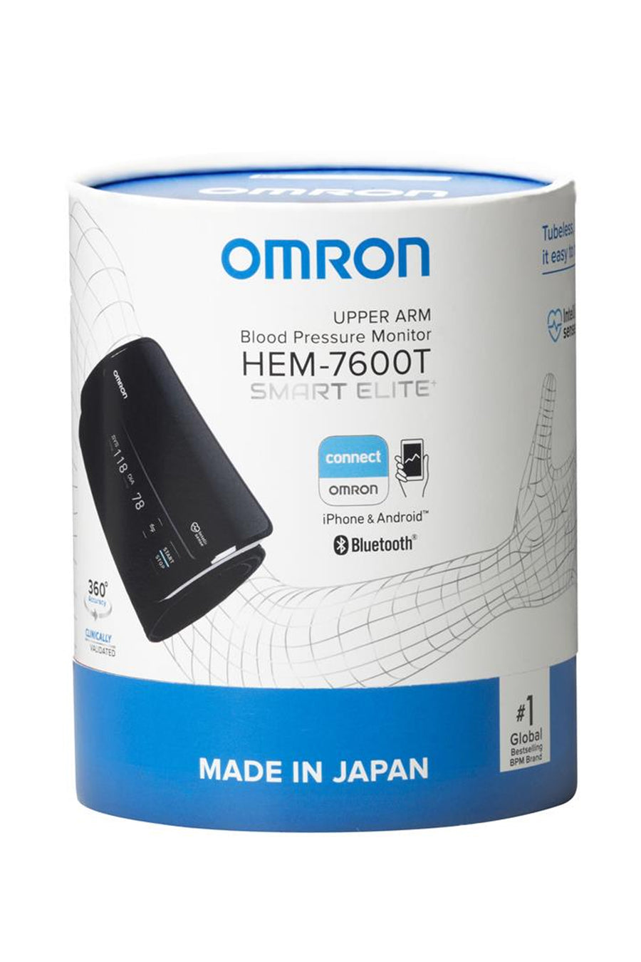 OMRON HEM7600T Smart Elite  Bluetooth Blood Pressure Monitor - Life Pharmacy St Lukes