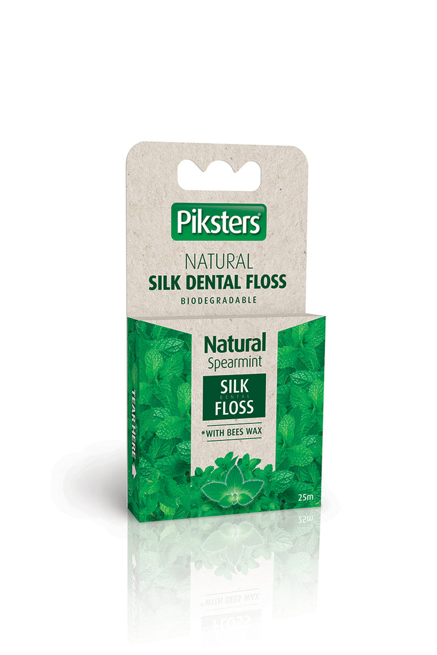 PIKSTERS Silk Dental Floss Spearmint 25m - Life Pharmacy St Lukes