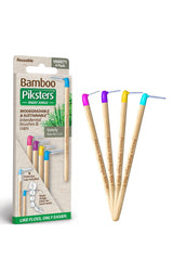 PIKSTERS Bamboo interdental Brush Right Angle Variety 4 Pack - Life Pharmacy St Lukes