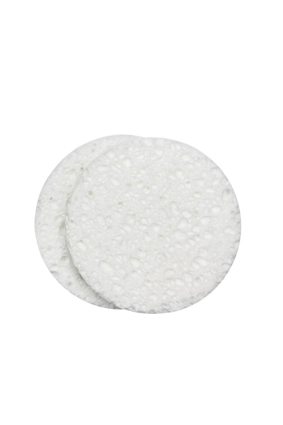 QVS 10-1067 Natural Cellulose Round Cleansing Sponges Pack of 2 - Life Pharmacy St Lukes