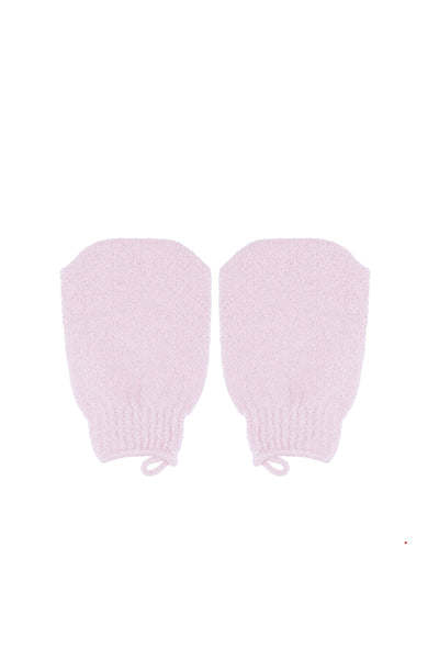 QVS 10-2218 Exfoliating Mitten Pastel Pink - Life Pharmacy St Lukes