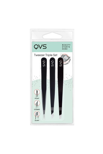 QVS 10-1517 Tweezer Triple Set - Life Pharmacy St Lukes