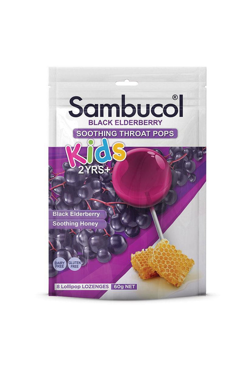 Sambucol Soothing Throat Pops for Kids 8 Pack - Life Pharmacy St Lukes