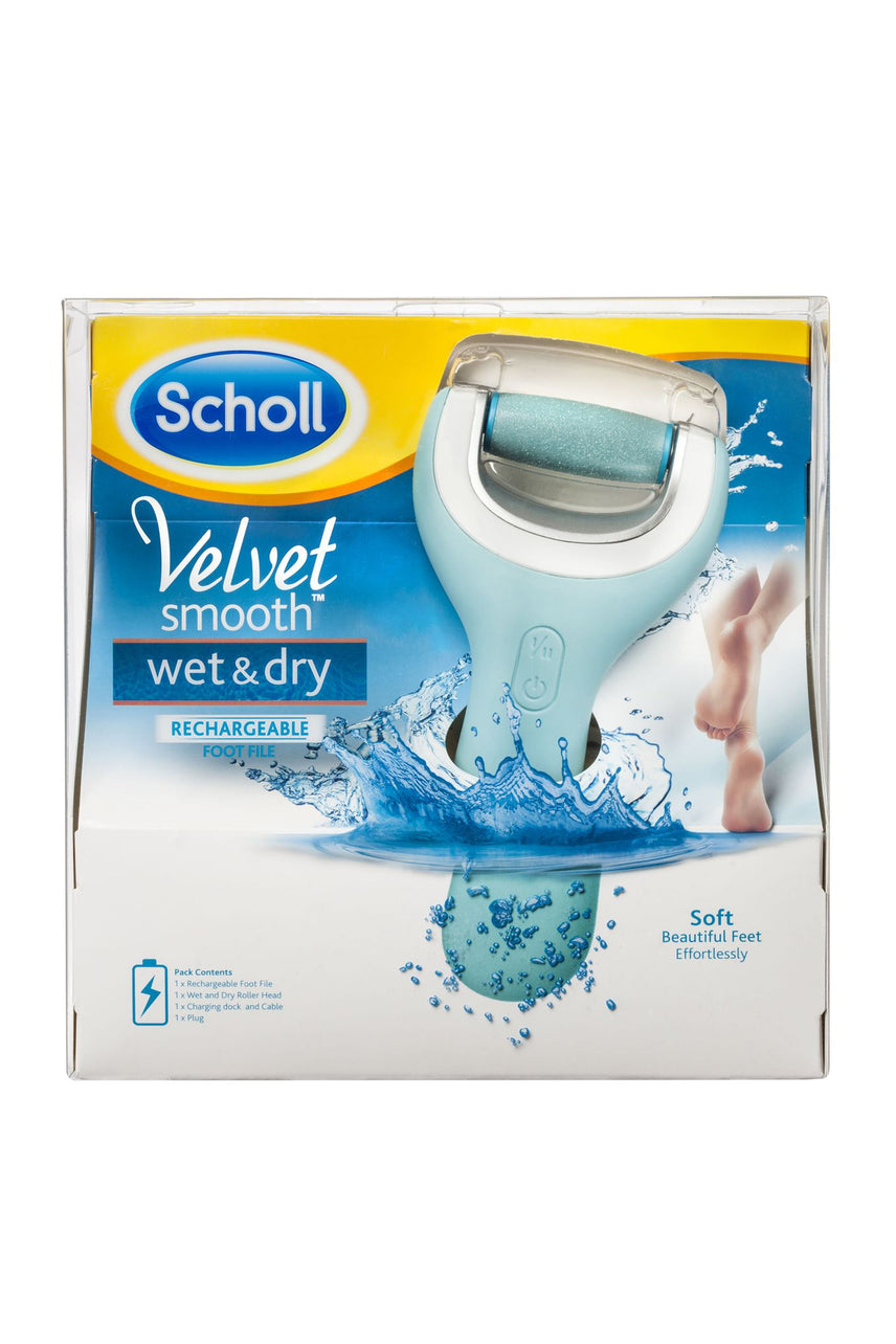 SCHOLL Velvet Smooth Wet & Dry Foot File Rechargeable - Life Pharmacy St Lukes