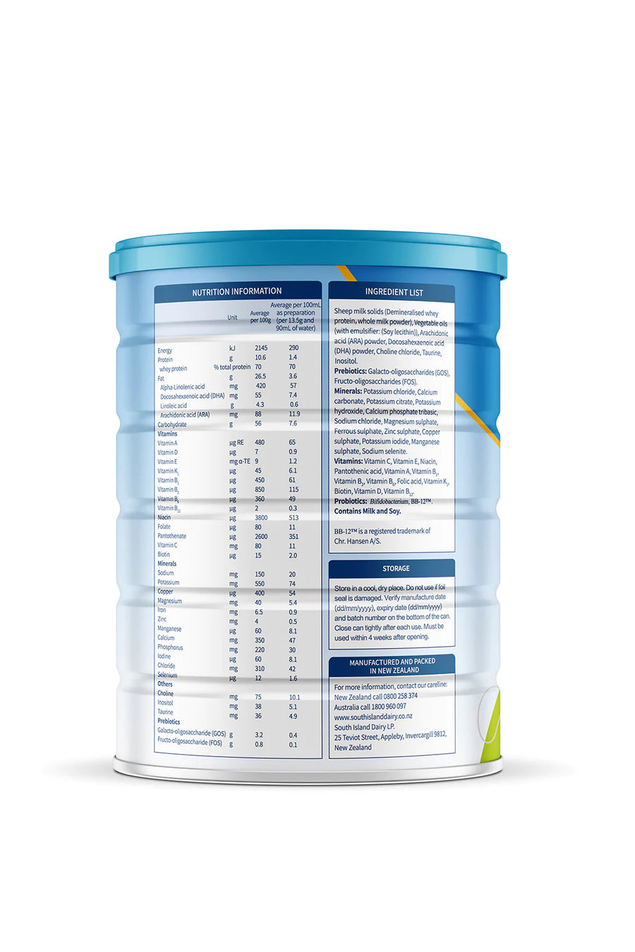 Blue River Dairy Sheep Milk Infant formula  0-6mth 800g - Life Pharmacy St Lukes