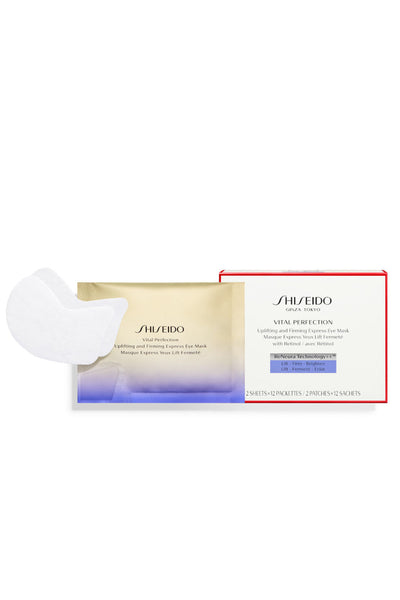 SHISEIDO Vital Perfection Uplifting and Firming Express Eye Mask 12 Sheets - Life Pharmacy St Lukes