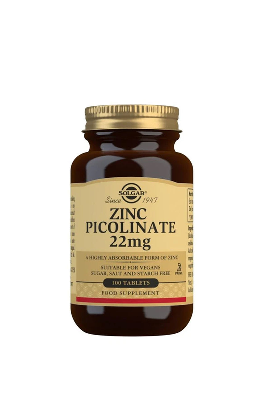 SOLGAR Zinc Picolinate 100 Tablets - Life Pharmacy St Lukes