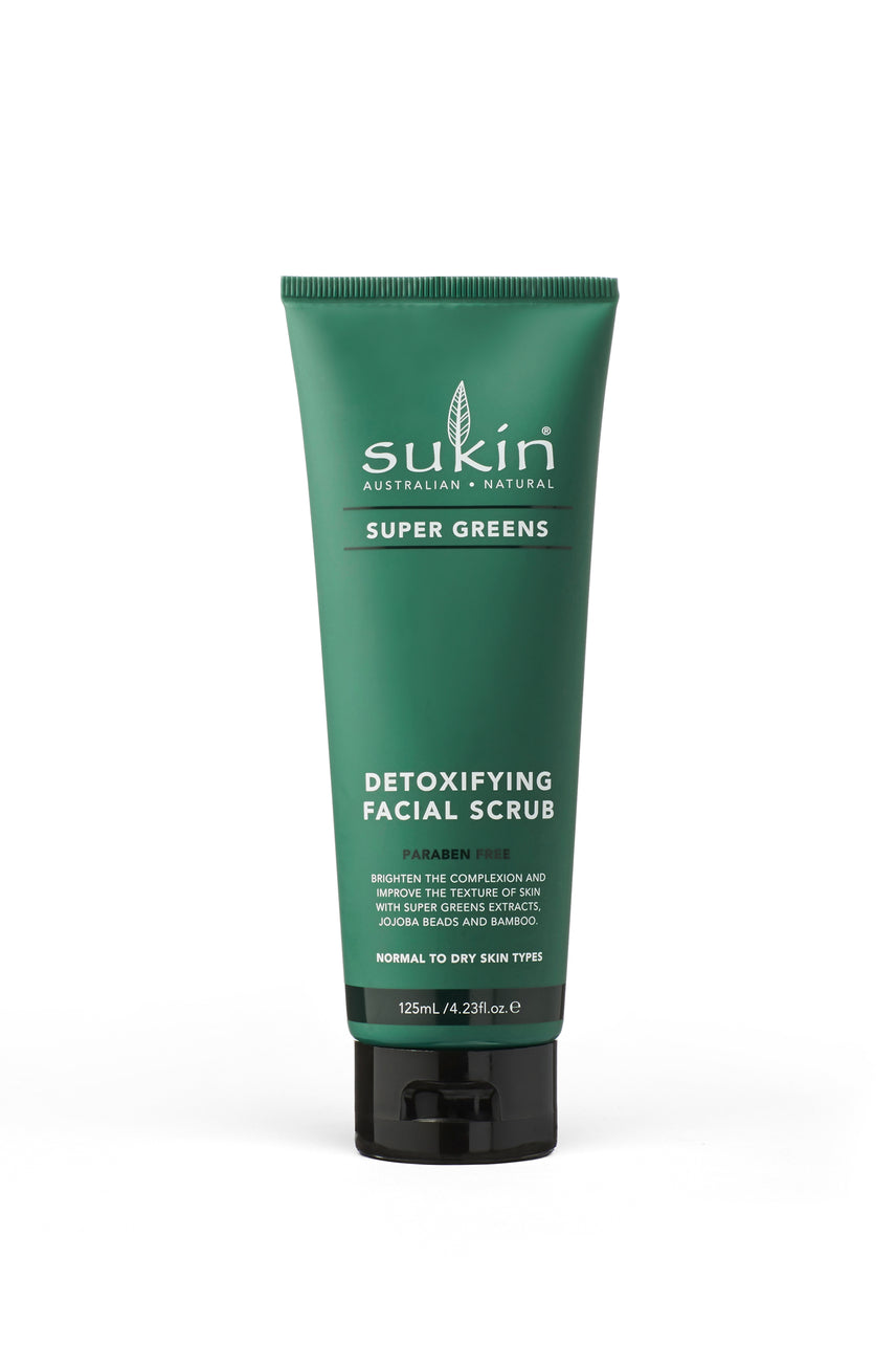 SUKIN Super Greens Detoxifying Facial Scrub Tube 125ml - Life Pharmacy St Lukes