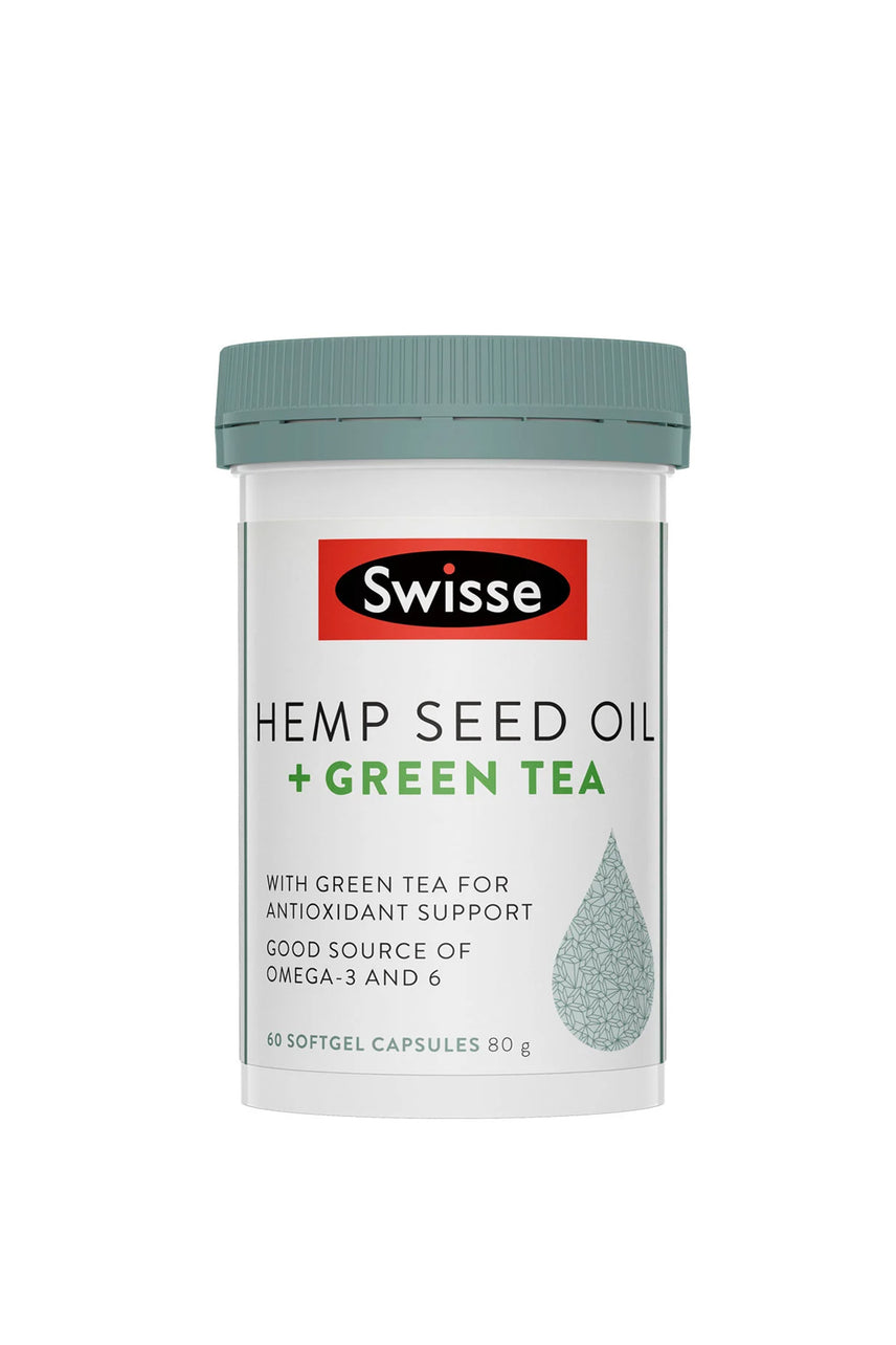 SWISSE Hemp Seed Oil +Green Tea 60 Caps - Life Pharmacy St Lukes
