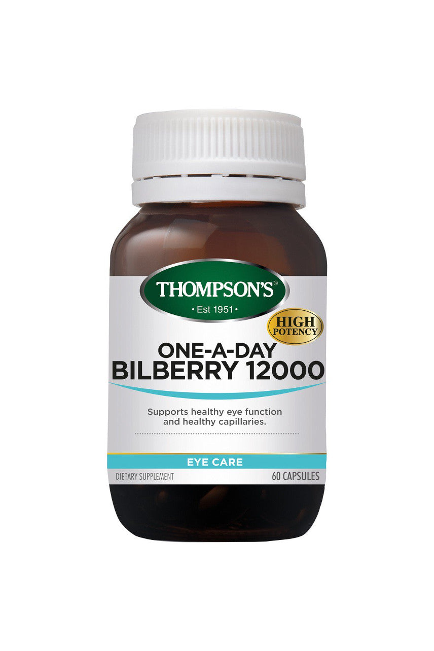 THOMPSONS One A Day Bilberry 12000 30caps - Life Pharmacy St Lukes