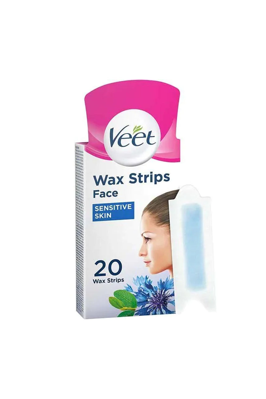 VEET Wax Strips Easy Gel Face Sensitive 20s - Life Pharmacy St Lukes
