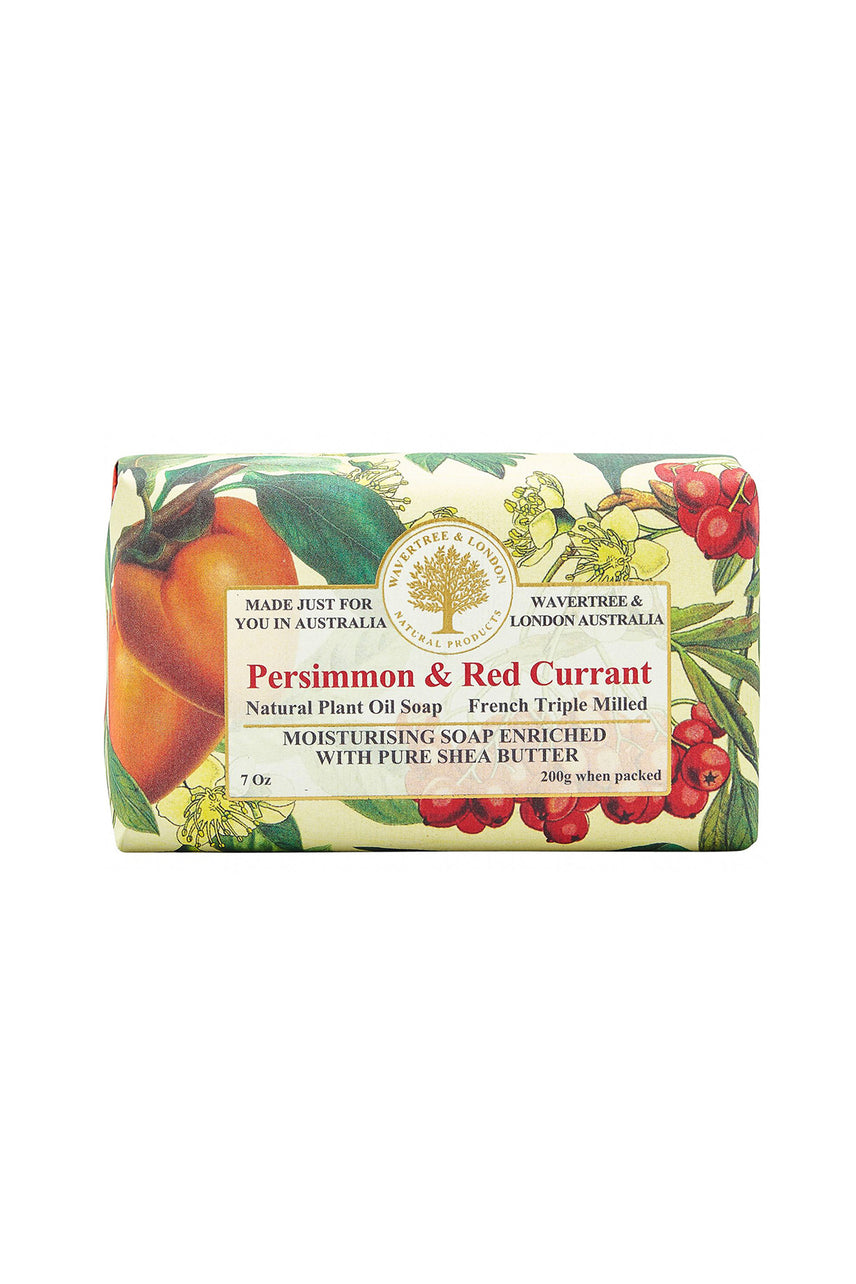 WAVERTREE & LONDON Soap Persimmon & Red Current 200g - Life Pharmacy St Lukes
